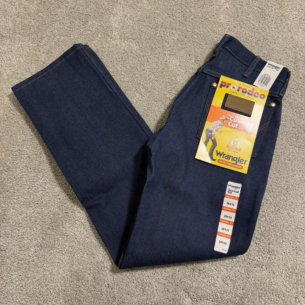 Wrangler Cowboy Cut Jeans Mens Sz 28x32 Original Fit Pro Rodeo Competition 13MWZ